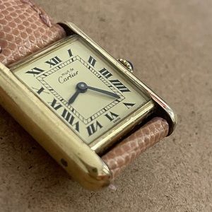must de CARTIER small tank watch VINTAGE 80’s (original owner)